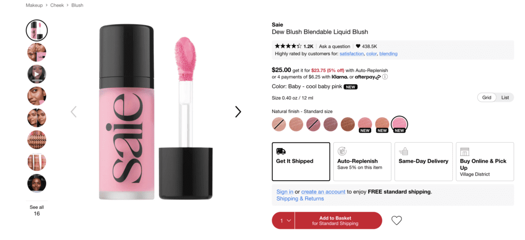 When Does Sephora Restock Saie Dew Liquid Blush?